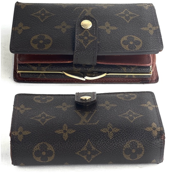 ❌SOLD❌Louis Vuitton Monogram Portefeuille Viennois kiss lock French Purse Wallet - Picture 4 of 12